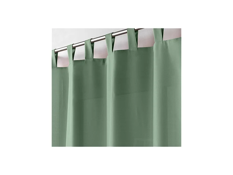 Rideau à Passants "Essentiel" 140x260cm Sauge