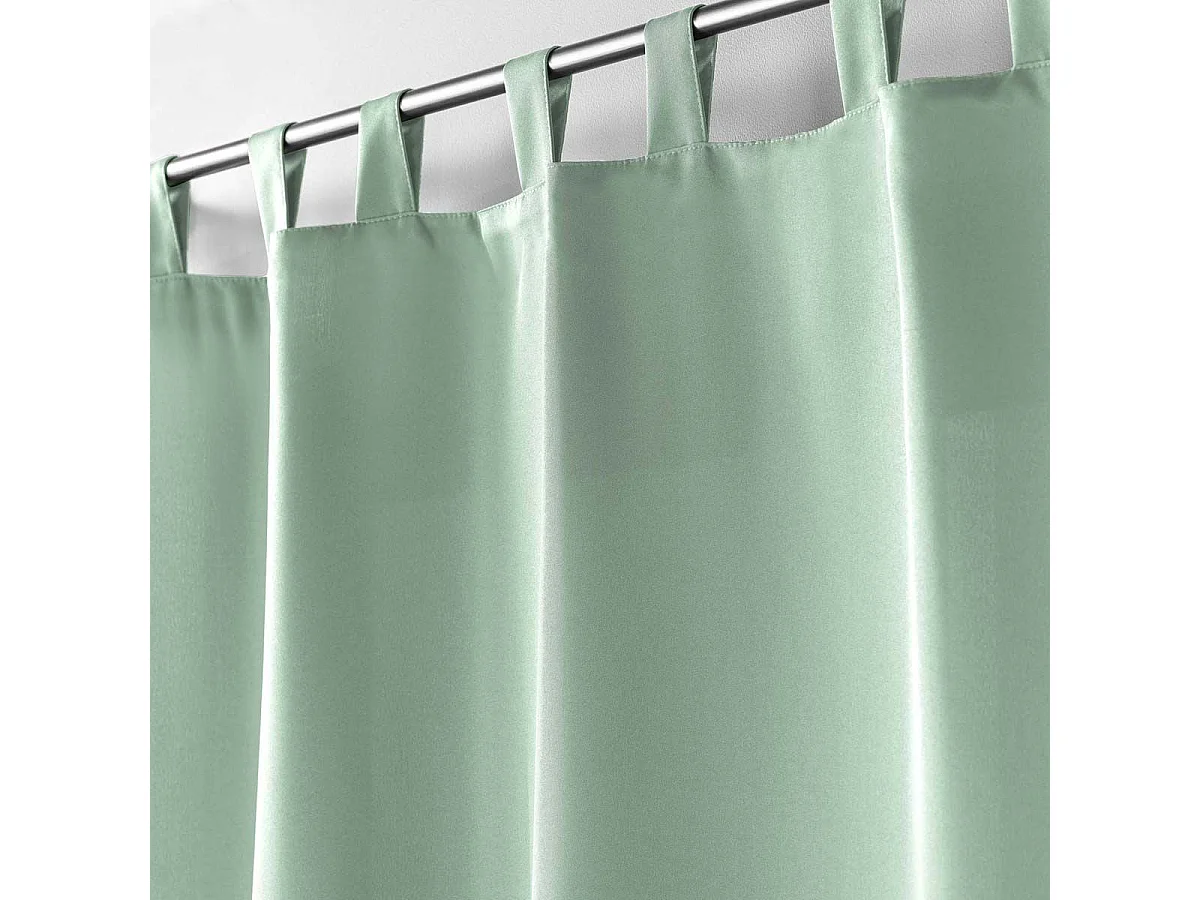 Rideau à Passants "Essentiel" 140x260cm Sauge