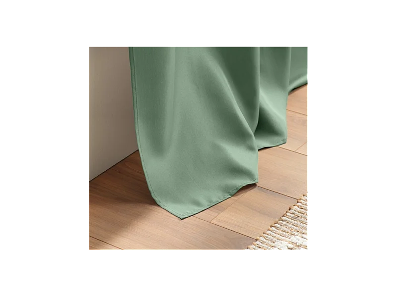 Rideau à Passants "Essentiel" 140x260cm Sauge