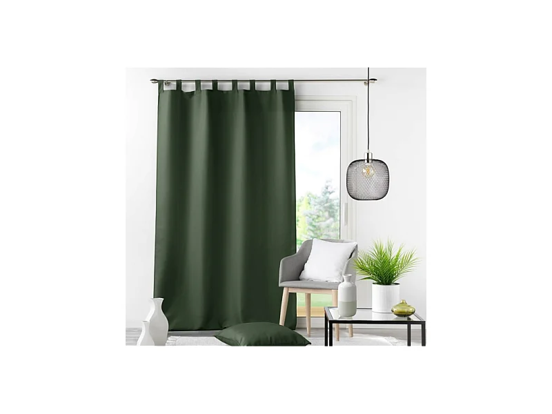 Rideau à Passants "Essentiel" 140x260cm Kaki