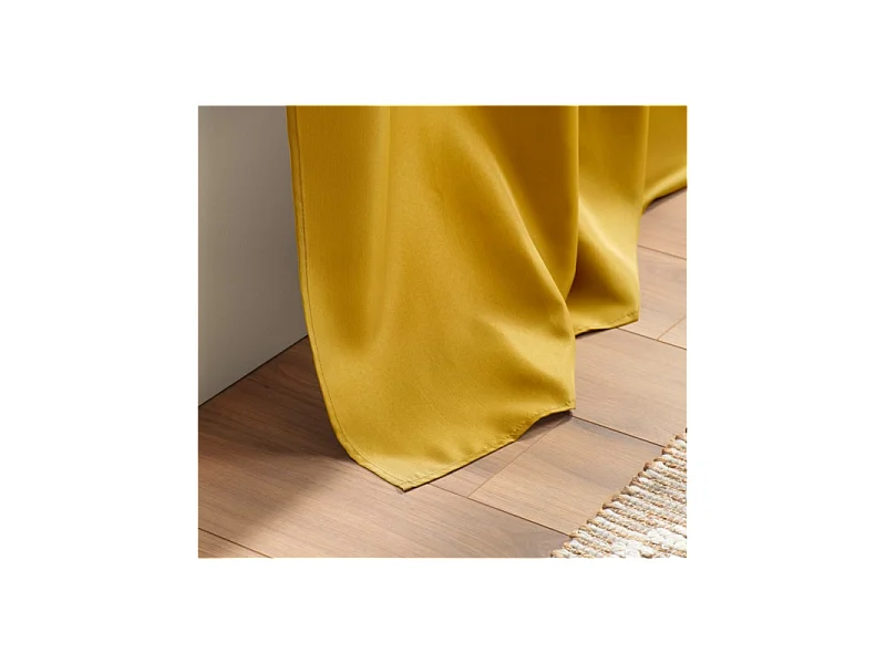 Rideau à Passants "Essentiel" 140x260cm Miel