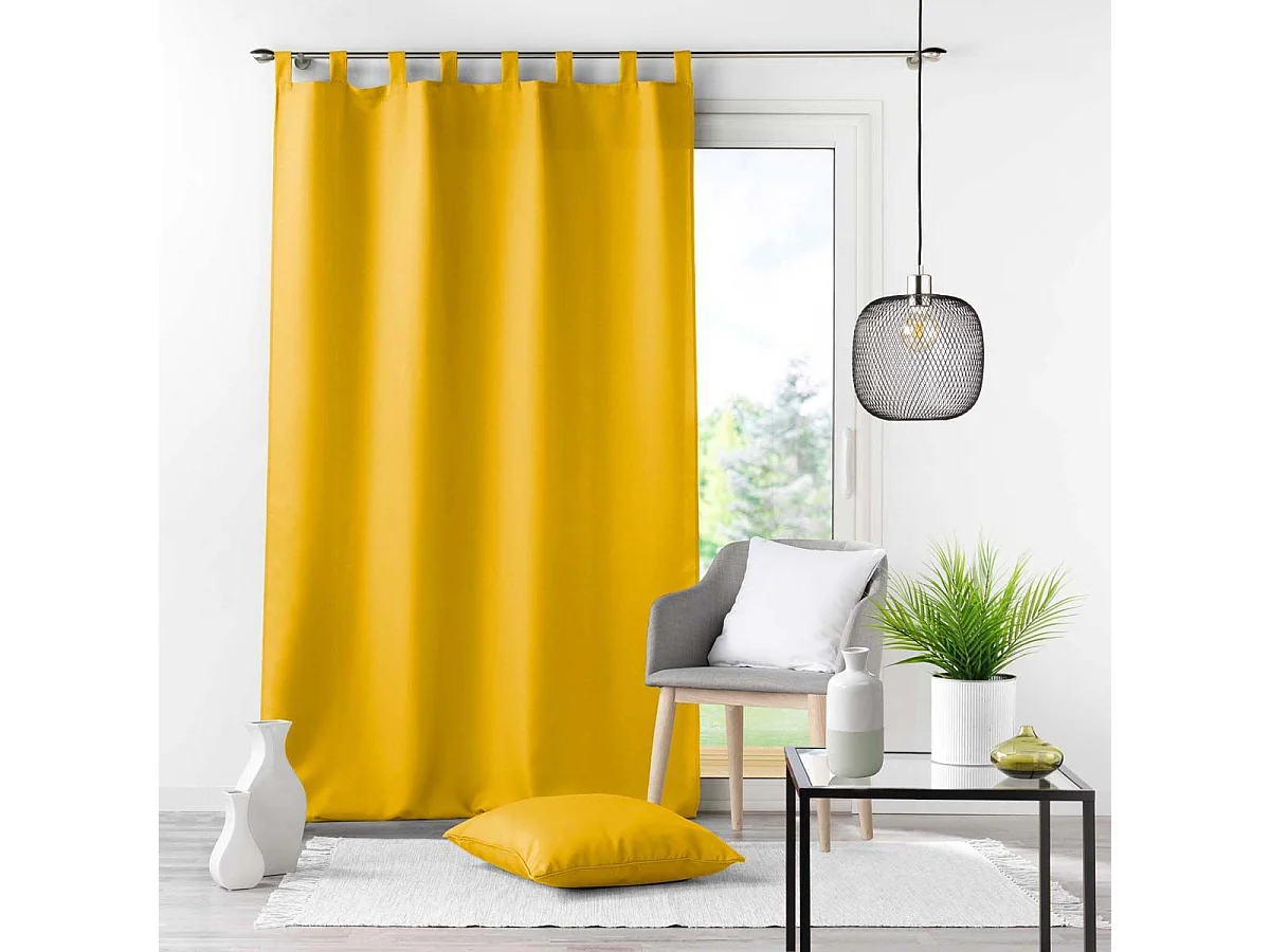 Rideau à Passants "Essentiel" 140x260cm Miel