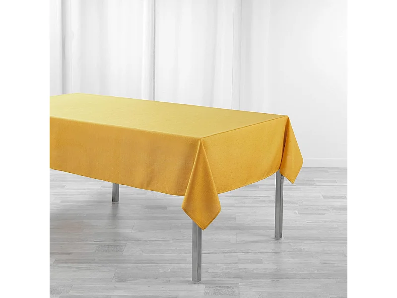 Nappe Enduit "Newton" 140x250cm Moutarde