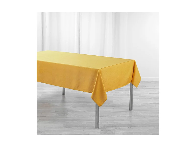 Nappe Enduit "Newton" 140x250cm Moutarde