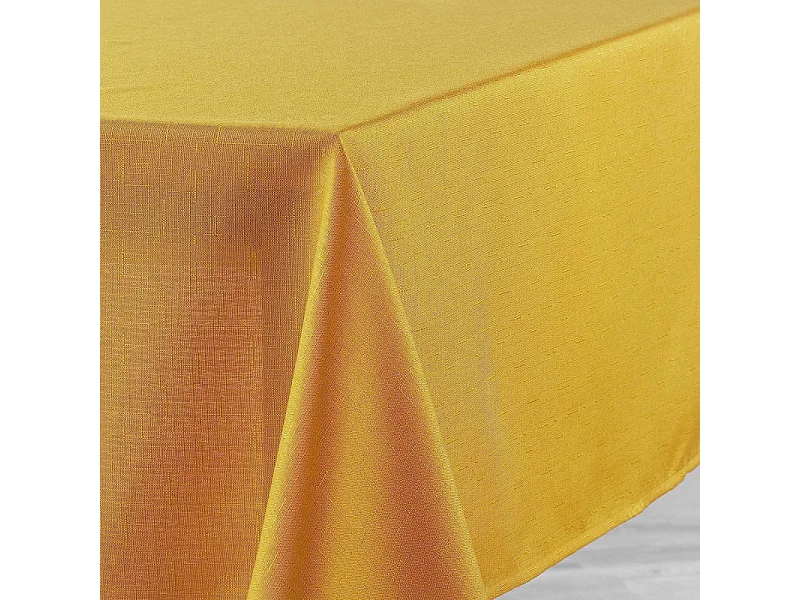 Nappe Enduit "Newton" 140x250cm Moutarde
