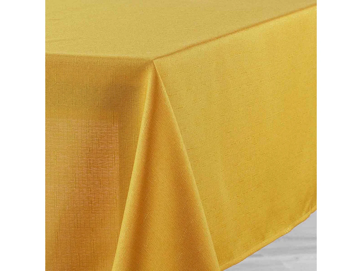 Nappe Enduit "Newton" 140x250cm Moutarde