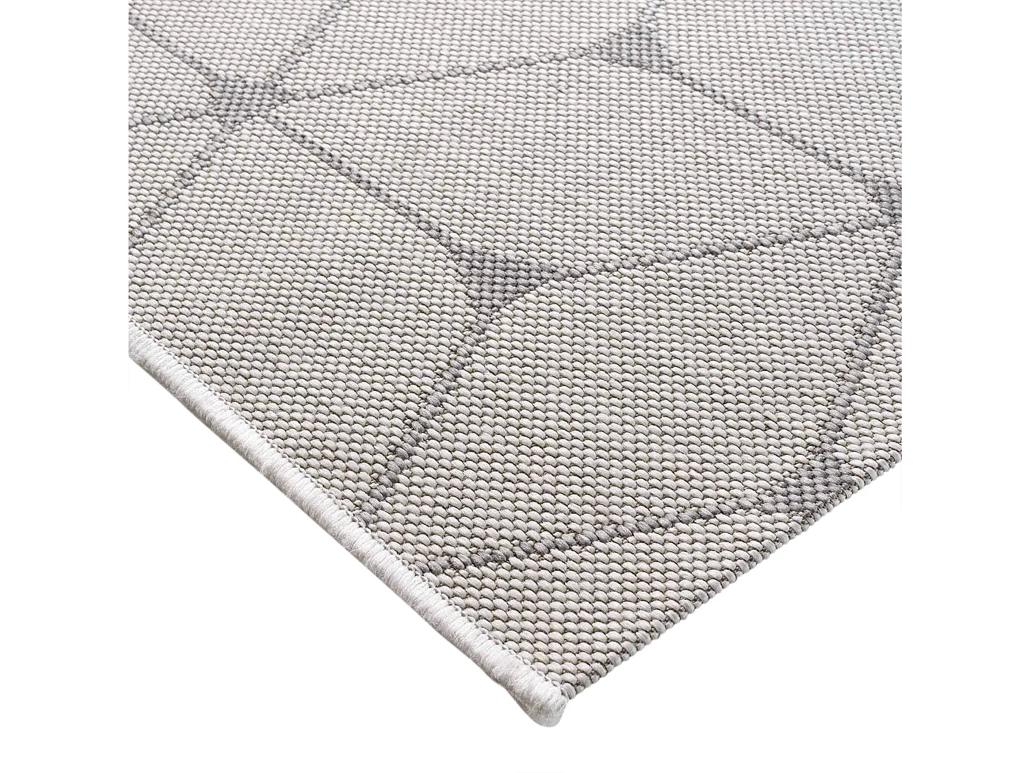 Tapis Tissé Déco "Hexagon" 160x230cm Beige