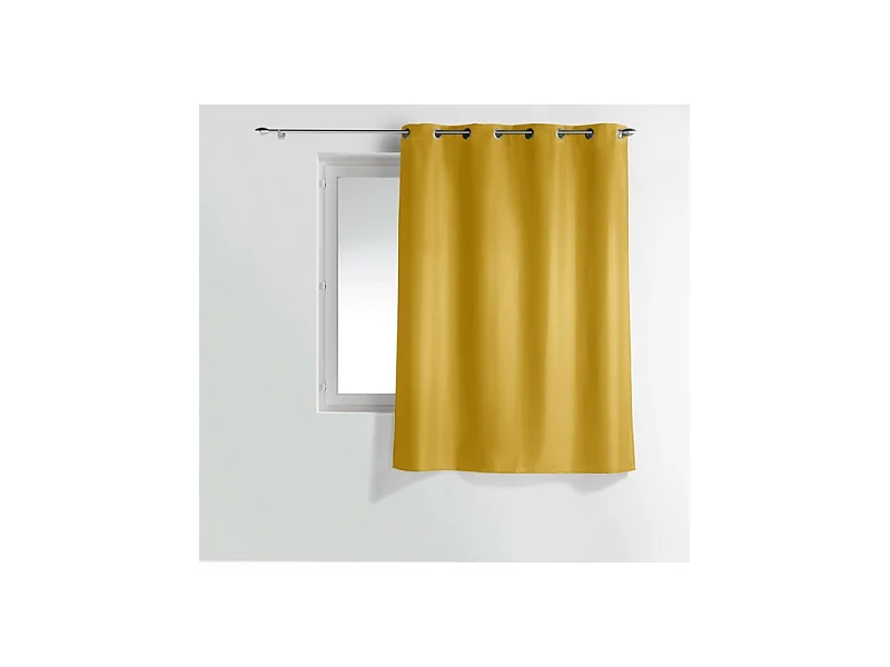 Rideau à Oeillets "Essentiel" 140x180cm Miel