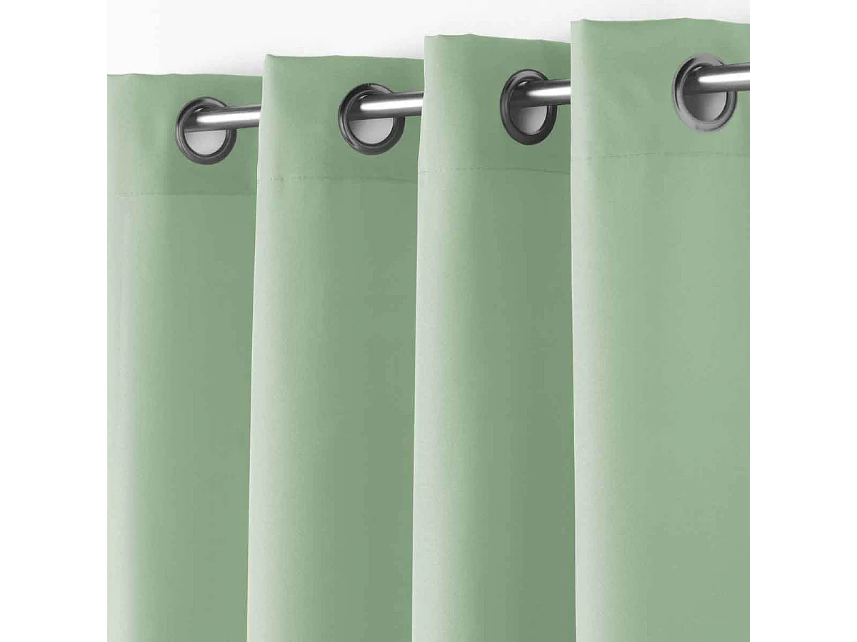 Rideau à Œillets "Essentiel" 140x180cm Sauge
