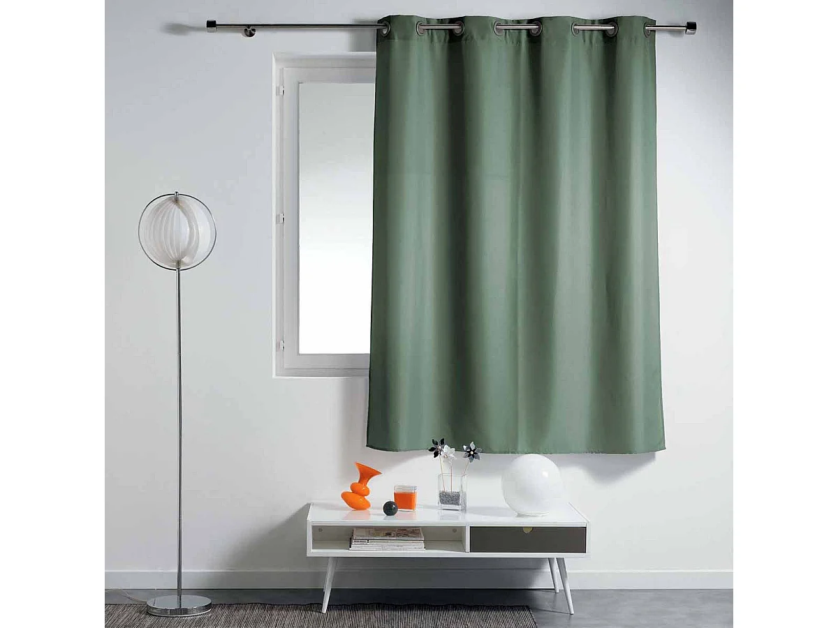 Rideau à Oeillets "Essentiel" 140x180cm Kaki