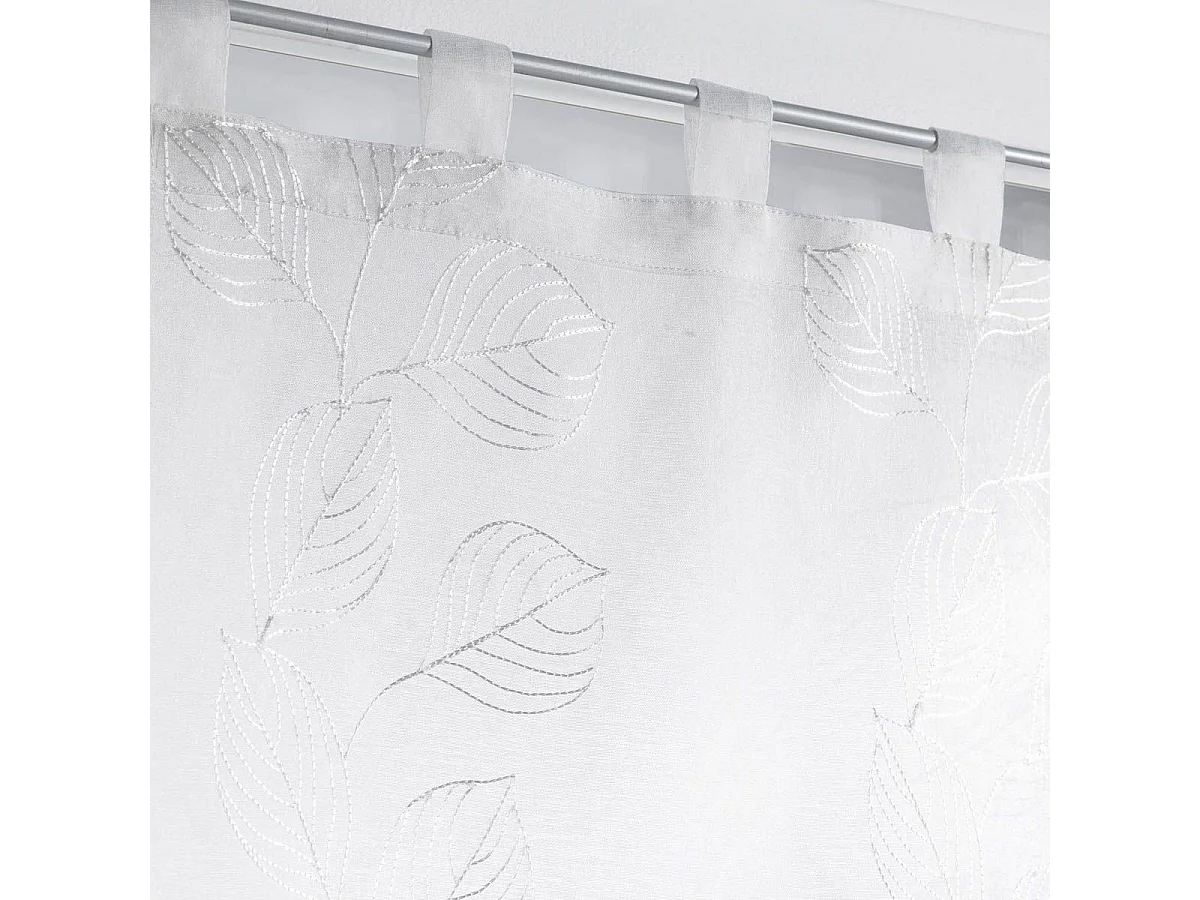 Paire de Voilages "Edenia" 60x160cm Blanc