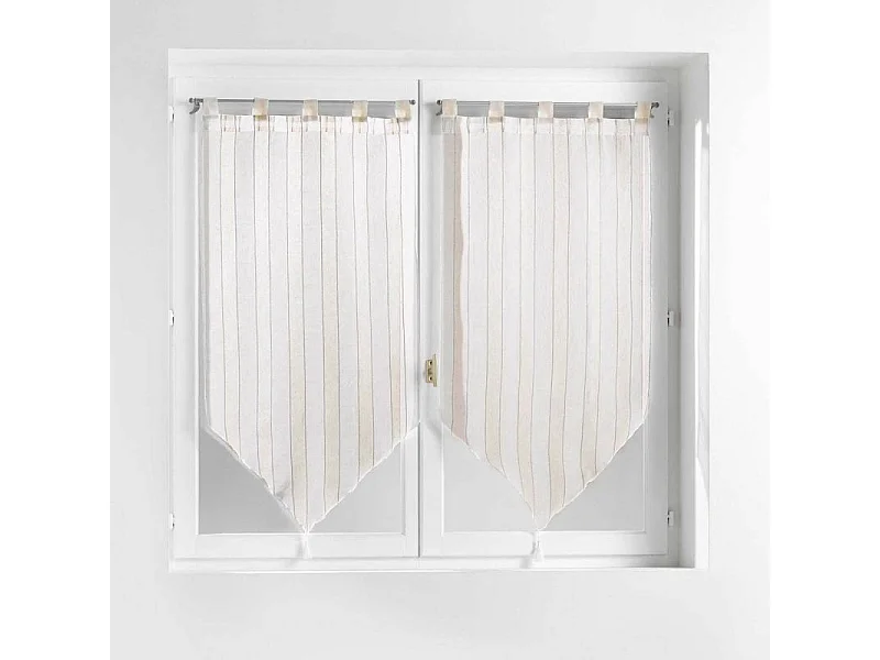 Paire de Voilages "Charlize" 60x160cm Naturel