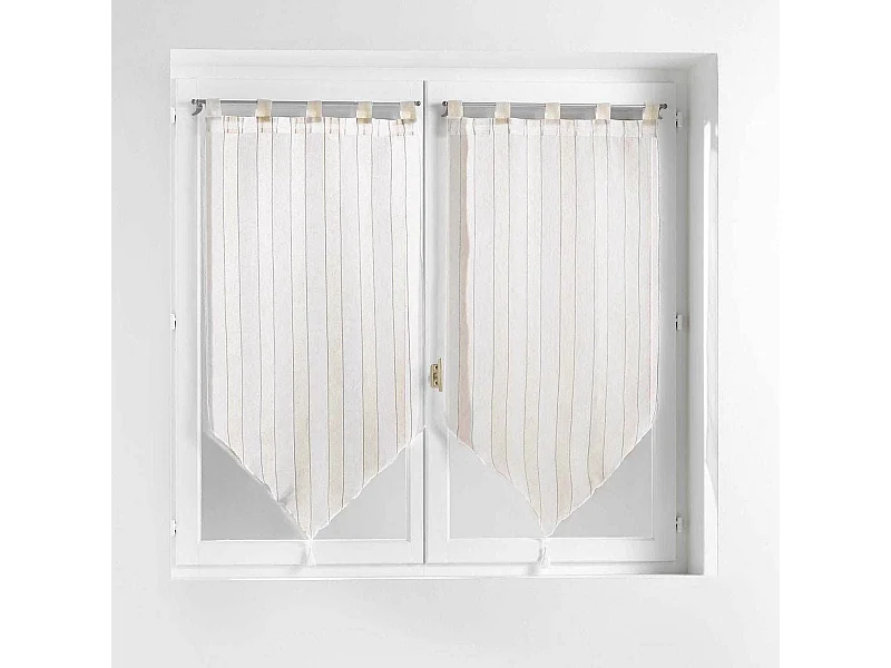 Paire de Voilages "Charlize" 60x160cm Naturel
