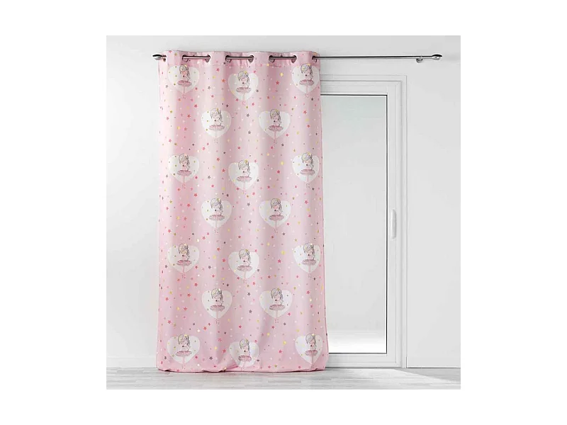 Rideau Enfant "Petite Étoile" 140x260cm Rose