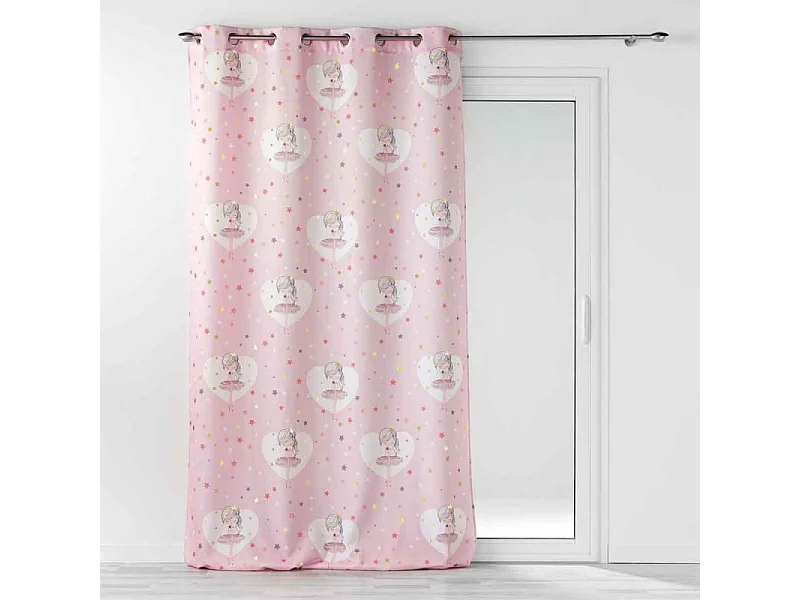 Rideau Enfant "Petite Étoile" 140x260cm Rose