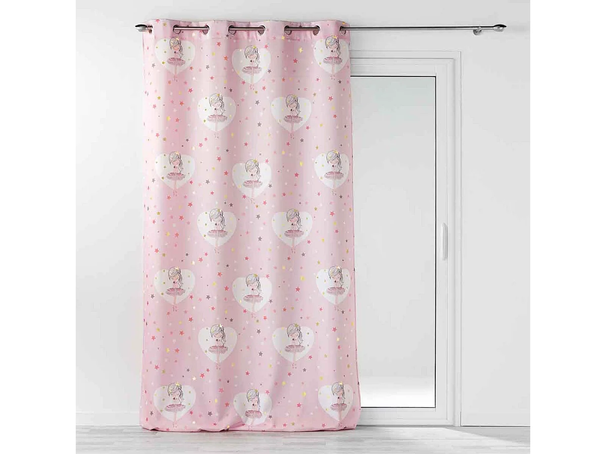 Rideau Enfant "Petite Étoile" 140x260cm Rose