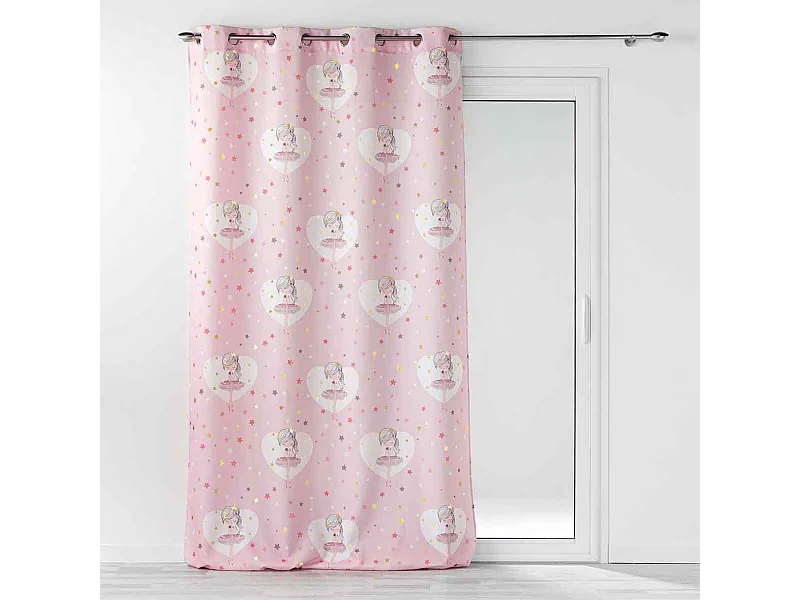 Rideau Enfant "Petite Étoile" 140x260cm Rose