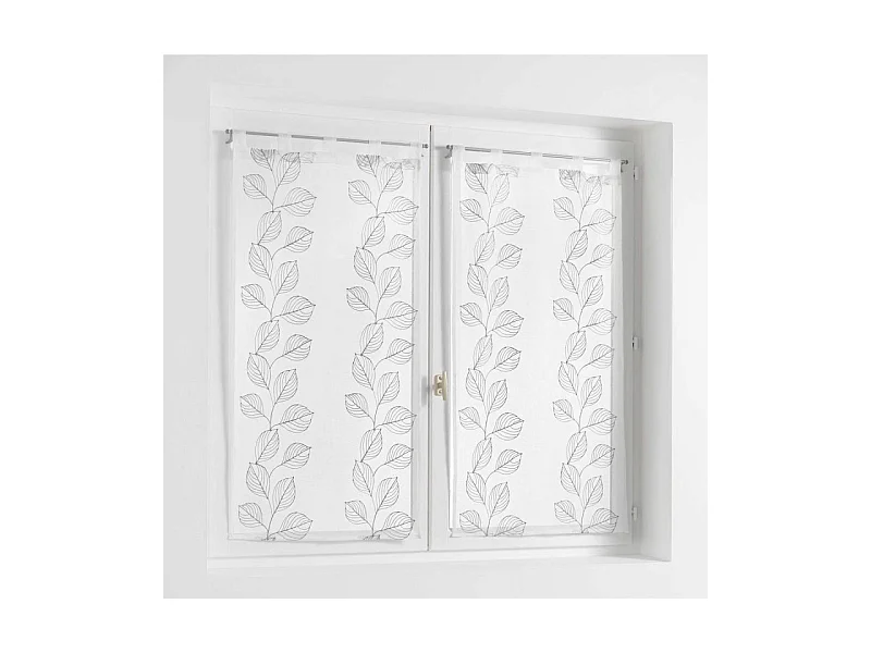 Paire de Voilages "Edenia" 60x160cm Gris