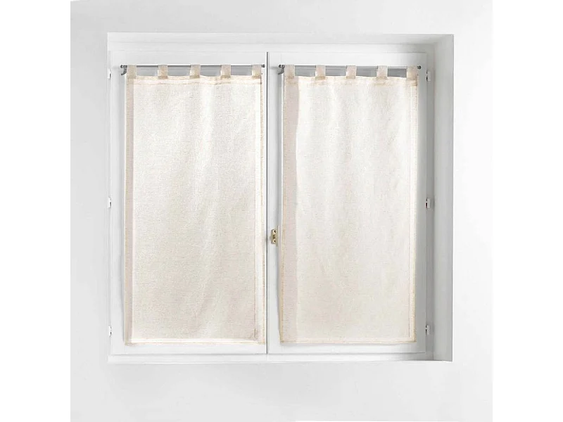 Paire de Voilages "Norine" 60x160cm Naturel