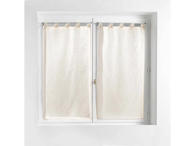Paire de Voilages "Norine" 60x160cm Naturel