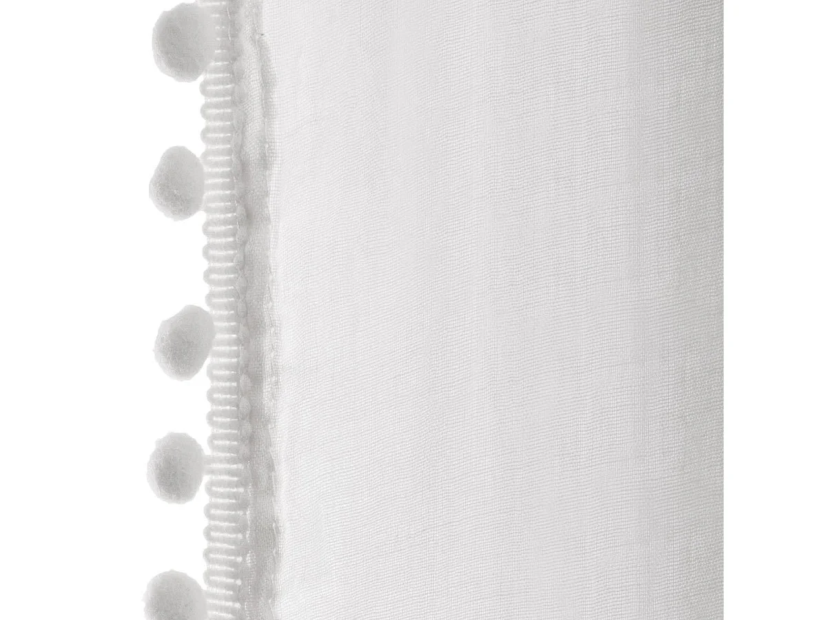 Rideau Voilage à Œillets Enfant "Jyo" 140x240cm Gris