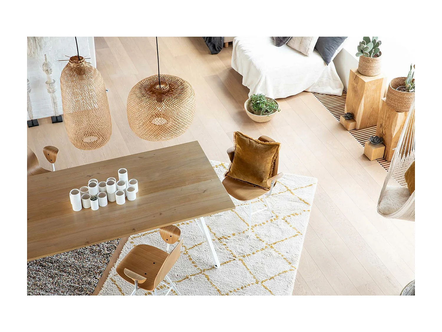 Tapis Casablanca 2 tonnerre 120 x 170 x 3 cm Vivaraise