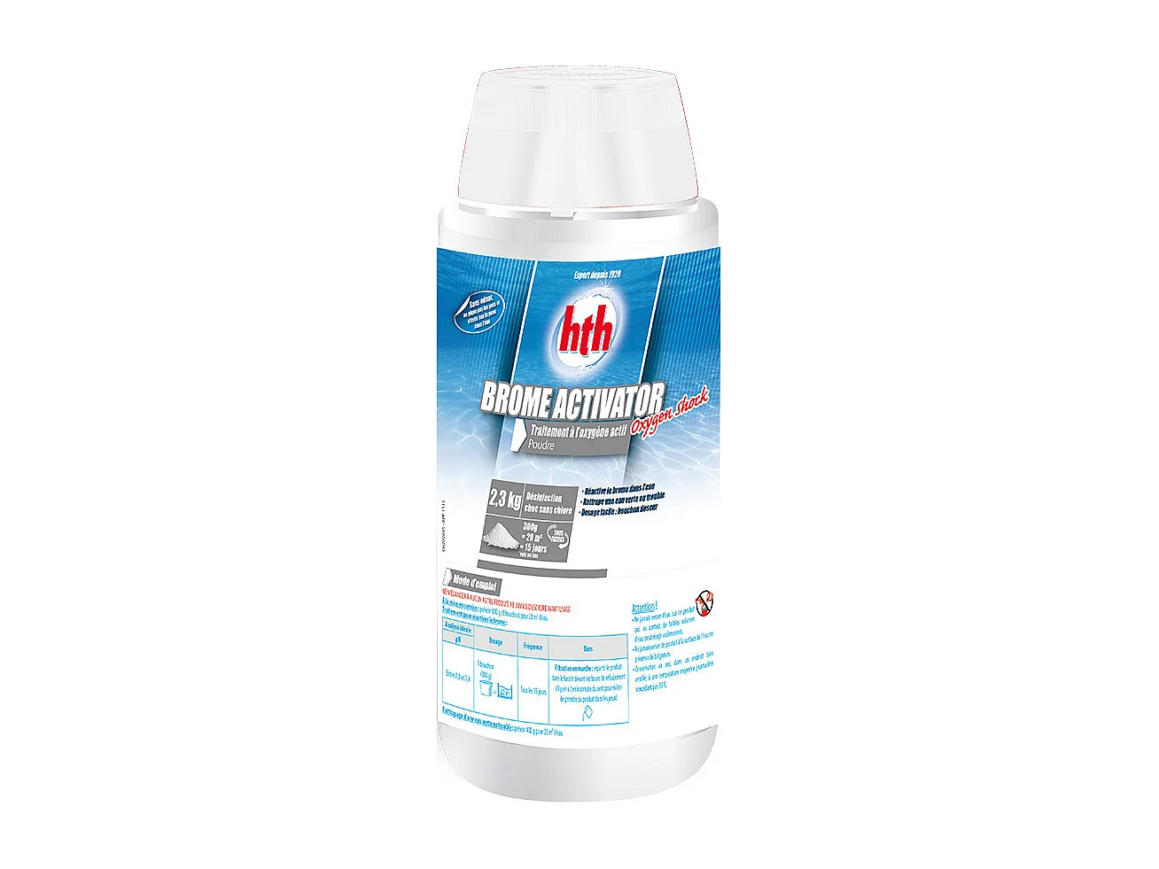 Activateur de brome Oxygen Shock 2,3 kg - HTH
