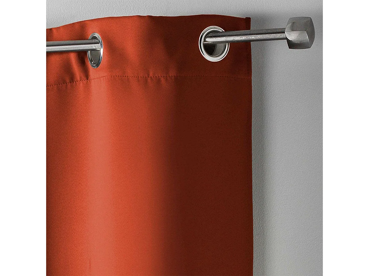 Rideau Occultant "Occult" 135x280cm Terracotta