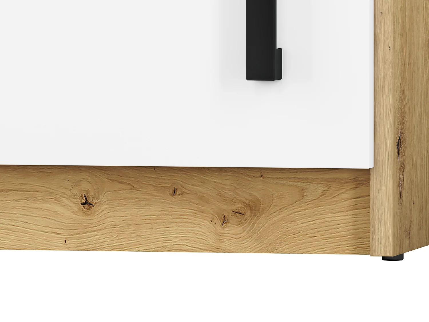 NACHTKONSOLE Fini Artisan Eiche / weiß 40 / 42 / 55cm