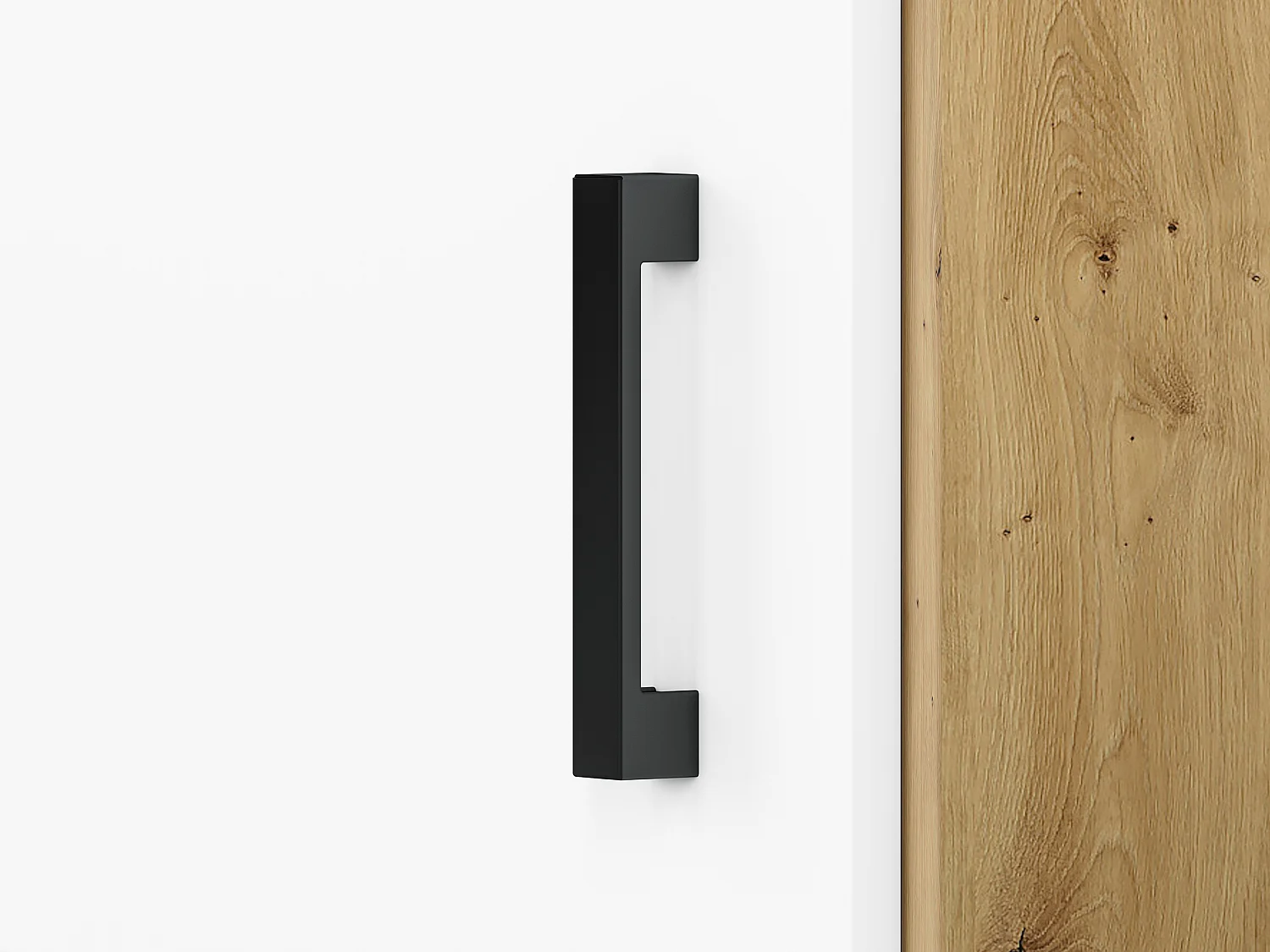 NACHTKONSOLE Fini Artisan Eiche / weiß 40 / 42 / 55cm