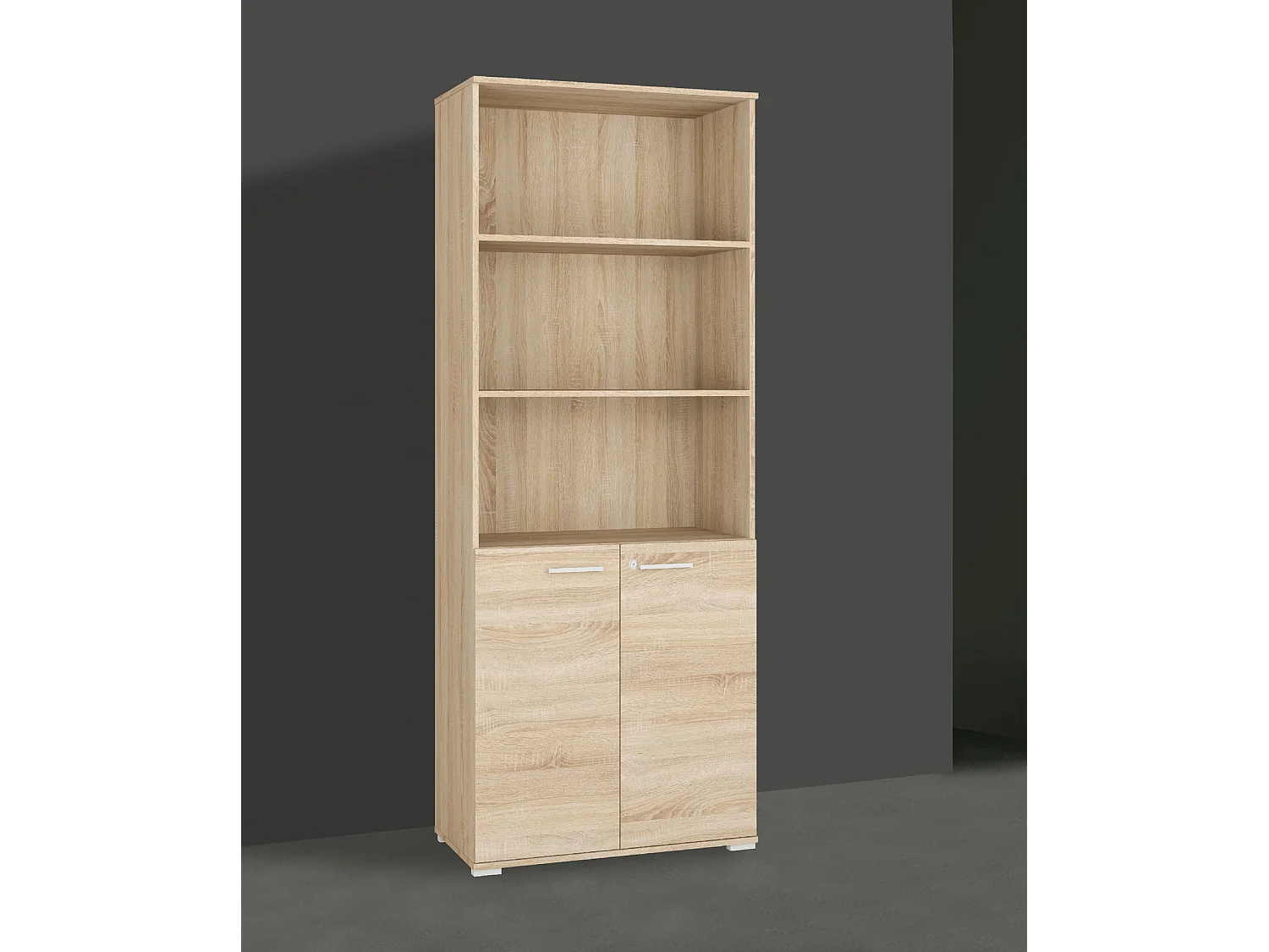 AKTENSCHRANK Optimal Sonoma Eiche hell 79 / 41 / 204cm