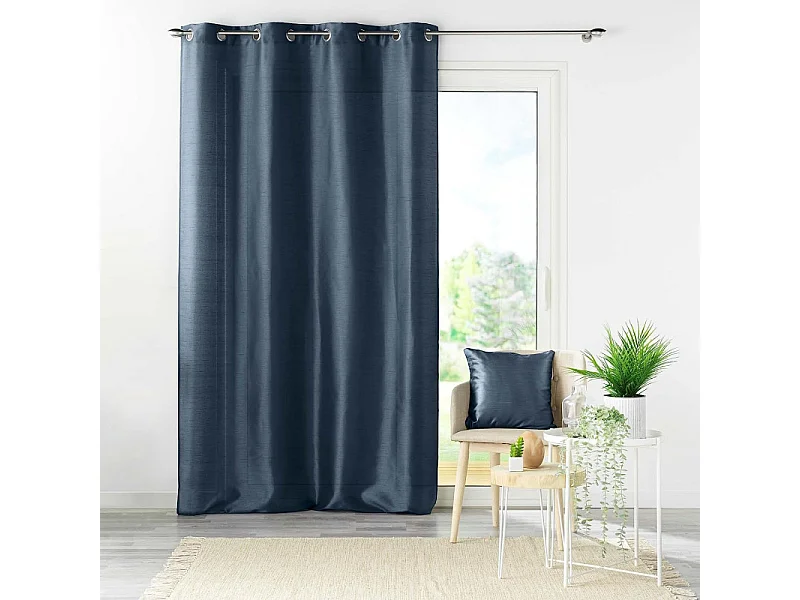 Rideau à Œillets "Shana" 140x240cm Marine