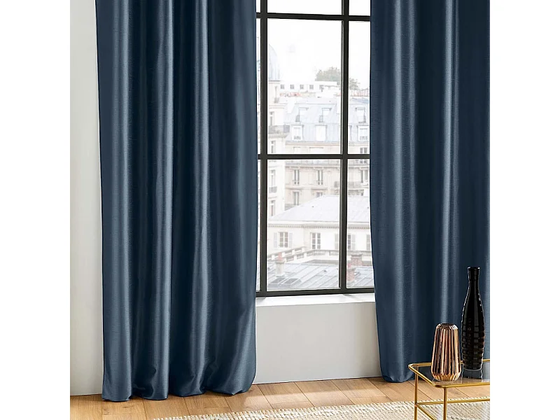 Rideau à Œillets "Shana" 140x240cm Marine