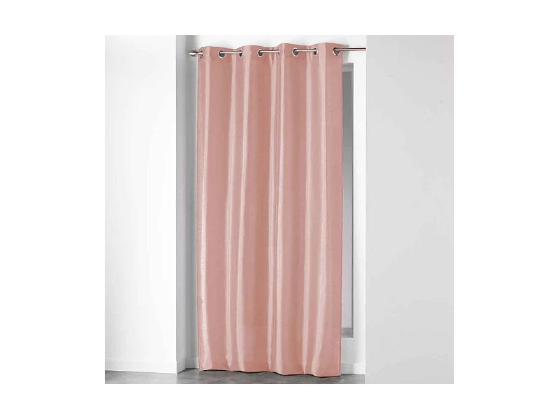Rideau à Œillets "Shana" 140x240cm Rose Poudré