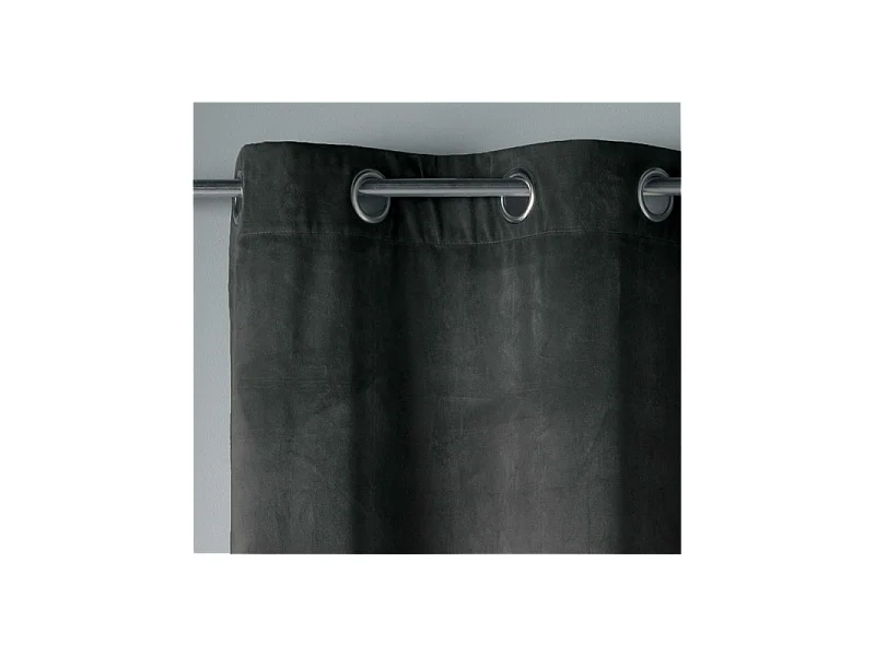 Rideau à Œillets "Velvetine" 140x240cm Anthracite