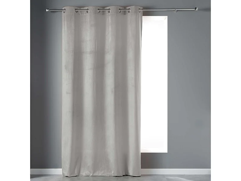 Einfacher Samtvorhang mit kurzem Flor 140 x 240 cm