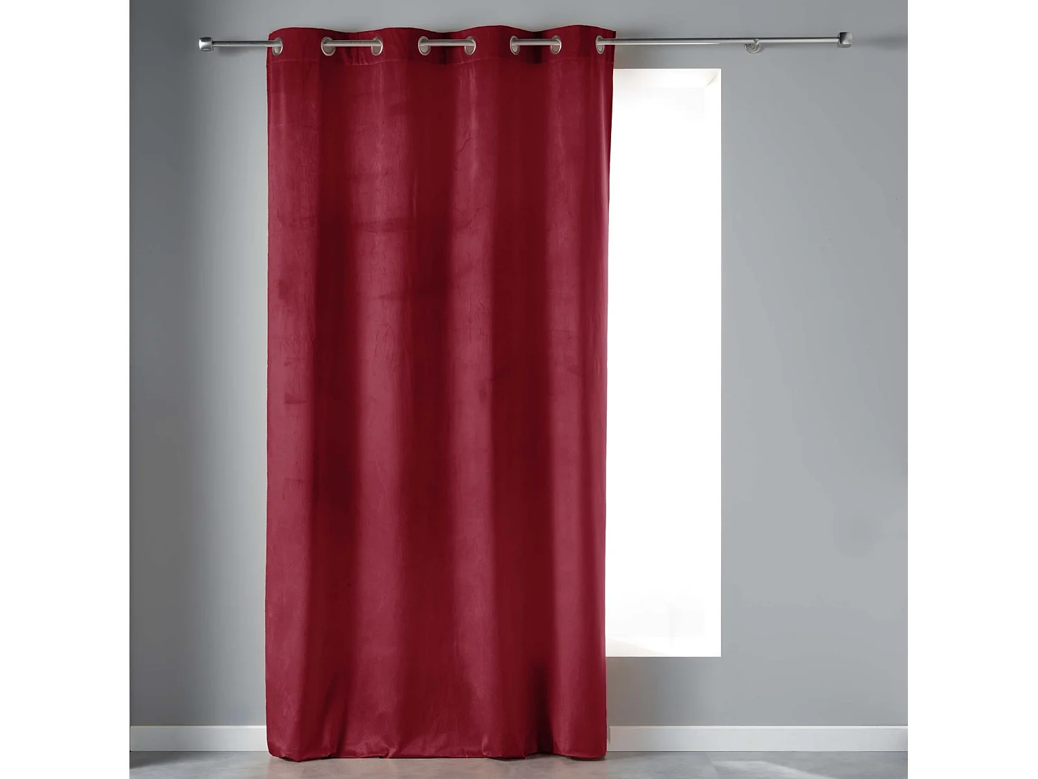 Cortina lisa de terciopelo ras 140 x 240 cm