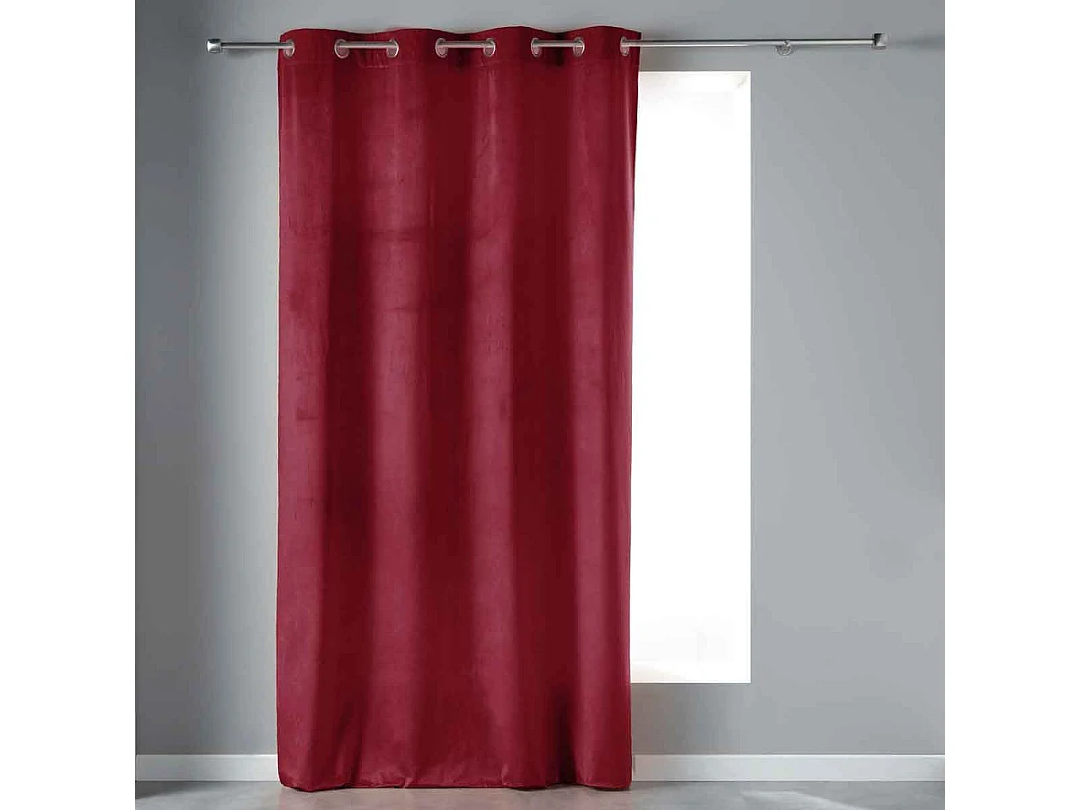 Einfacher Samtvorhang mit kurzem Flor 140 x 240 cm