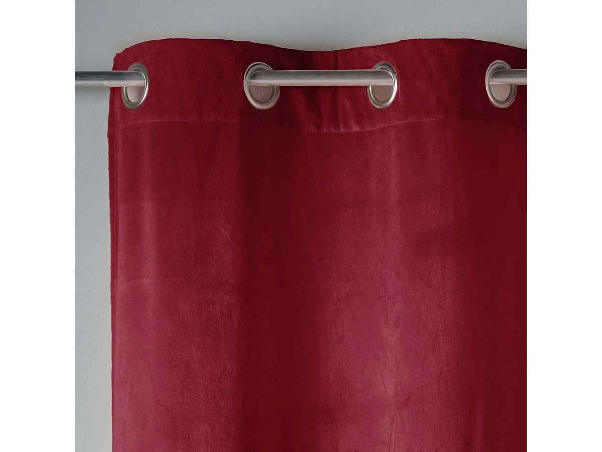 Einfacher Samtvorhang mit kurzem Flor 140 x 240 cm