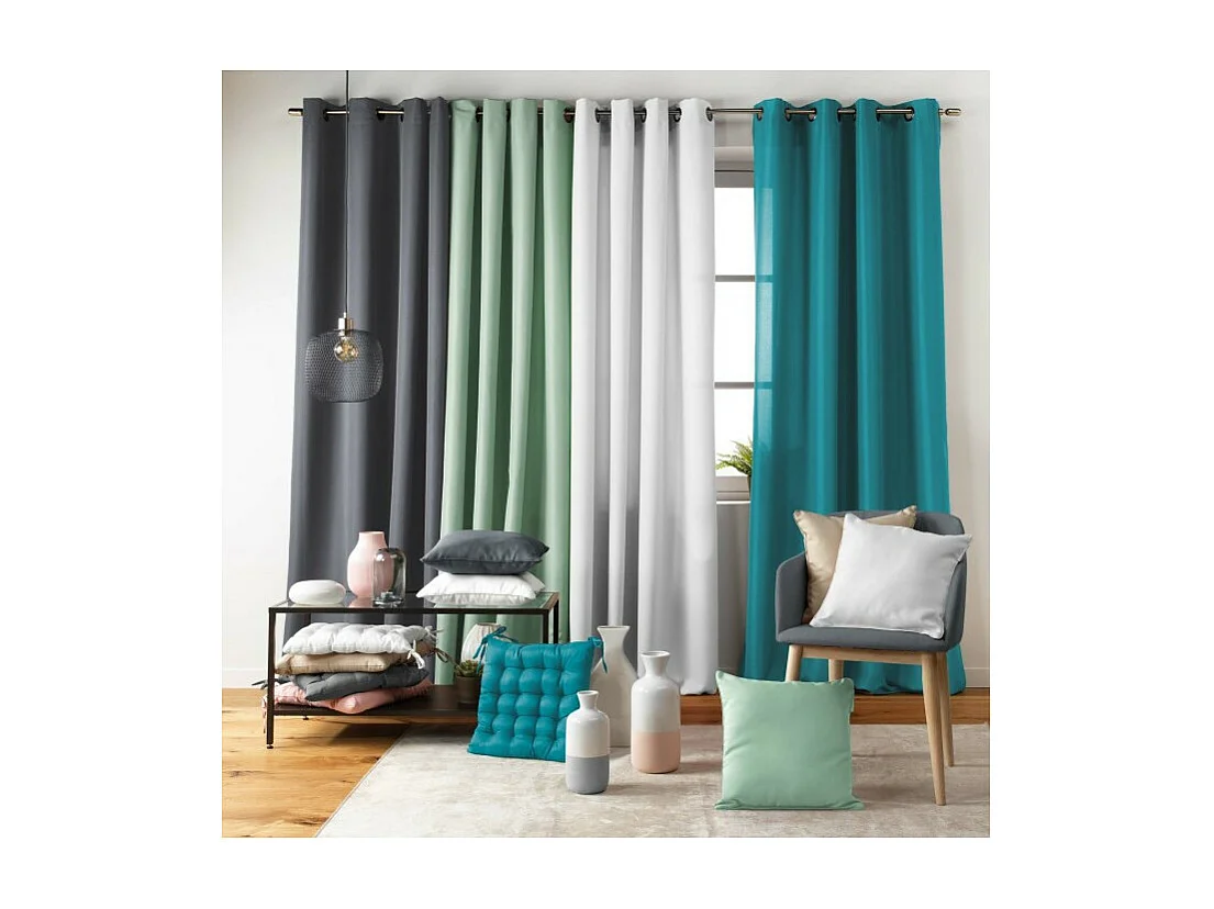 Galette de Chaise "Essentiel" 36x36cm Pétrole