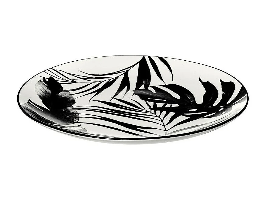 Service de Table 18 Pièces "Palme" 26cm Noir