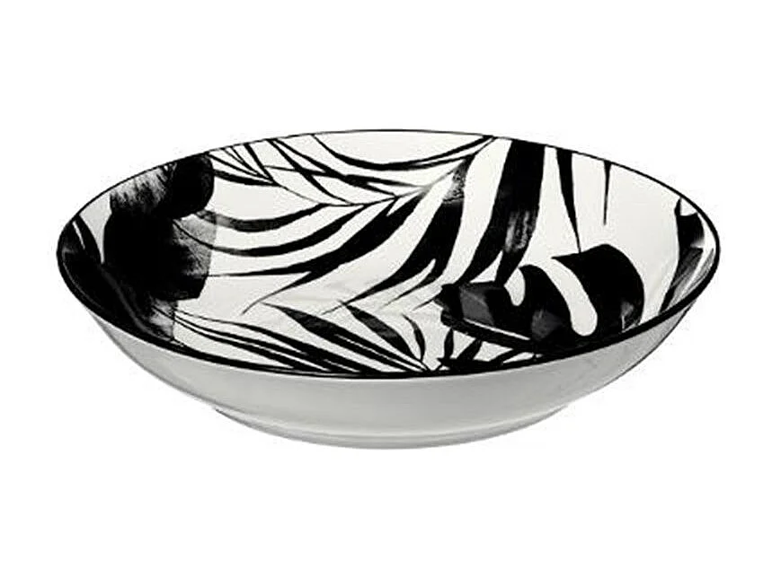 Service de Table 18 Pièces "Palme" 26cm Noir