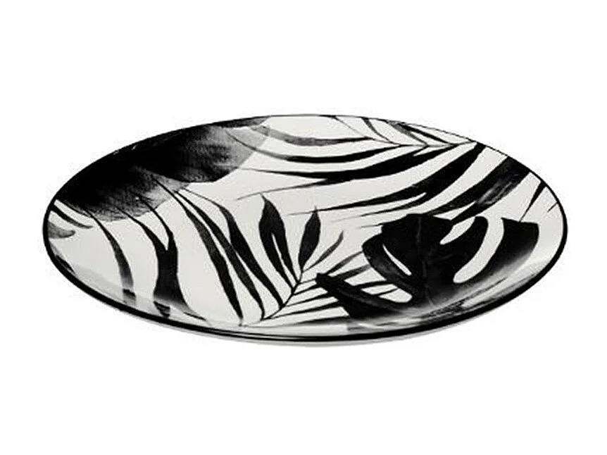 Service de Table 18 Pièces "Palme" 26cm Noir