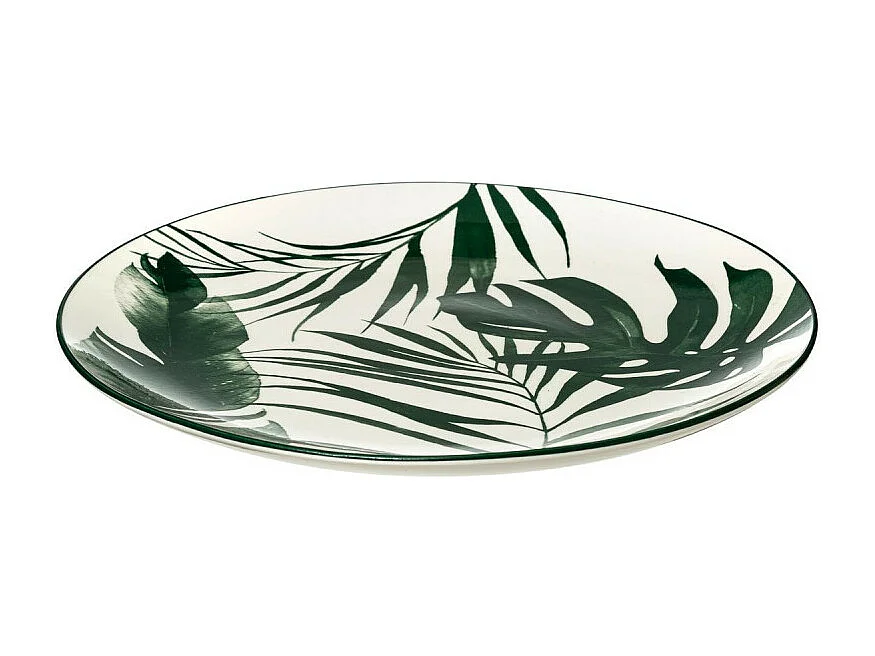 Service de Table 18 Pièces "Palme" 26cm Vert