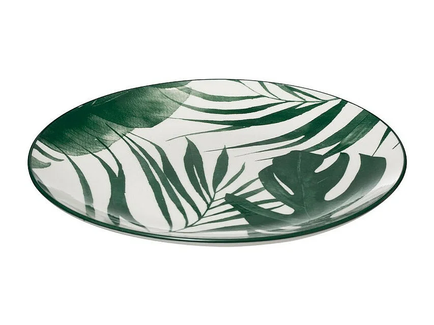Service de Table 18 Pièces "Palme" 26cm Vert