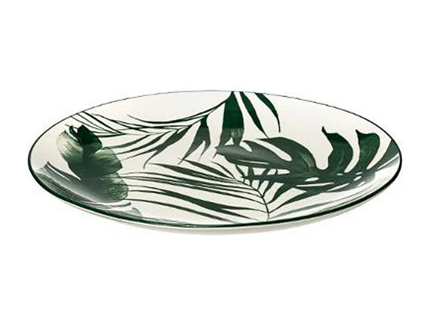 Service de Table 18 Pièces "Palme" 26cm Vert