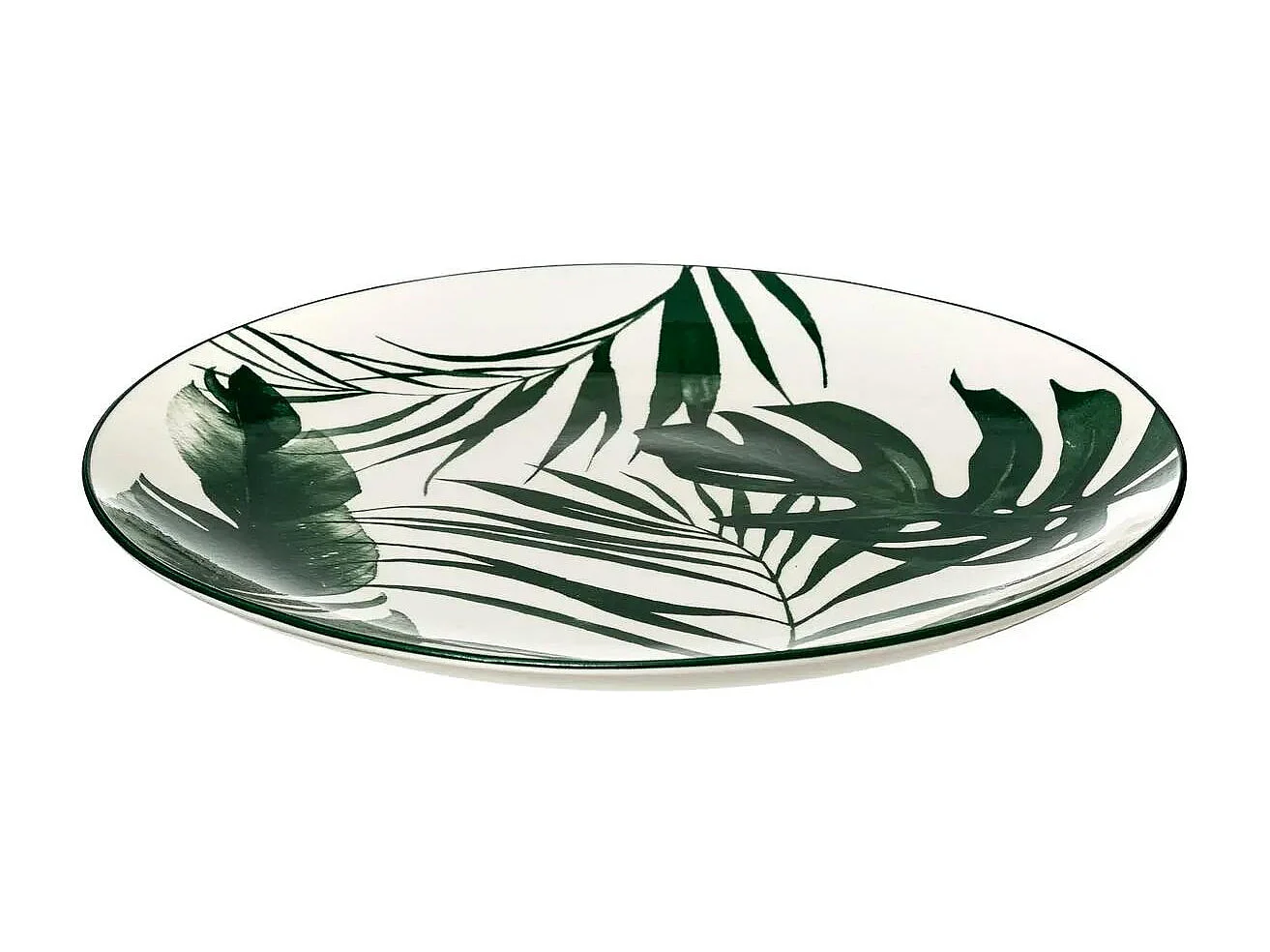 Service de Table 18 Pièces "Palme" 26cm Vert