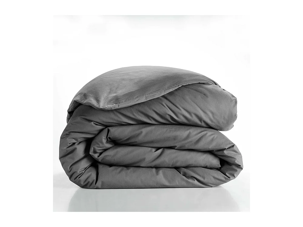 Housse de Couette "Lina" 220x240cm Anthracite