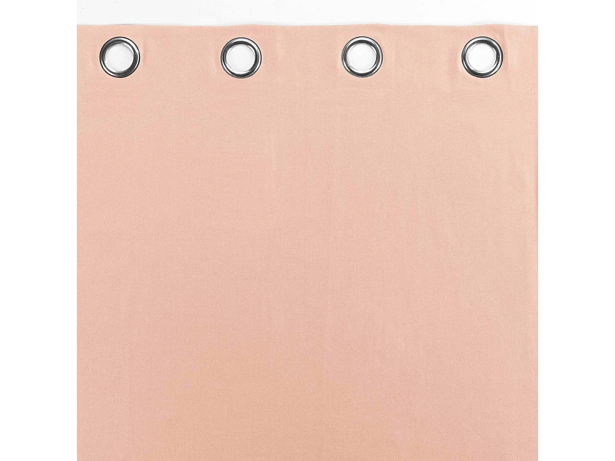 Rideau à Œillets "Panama" 140x240cm Rose Poudré