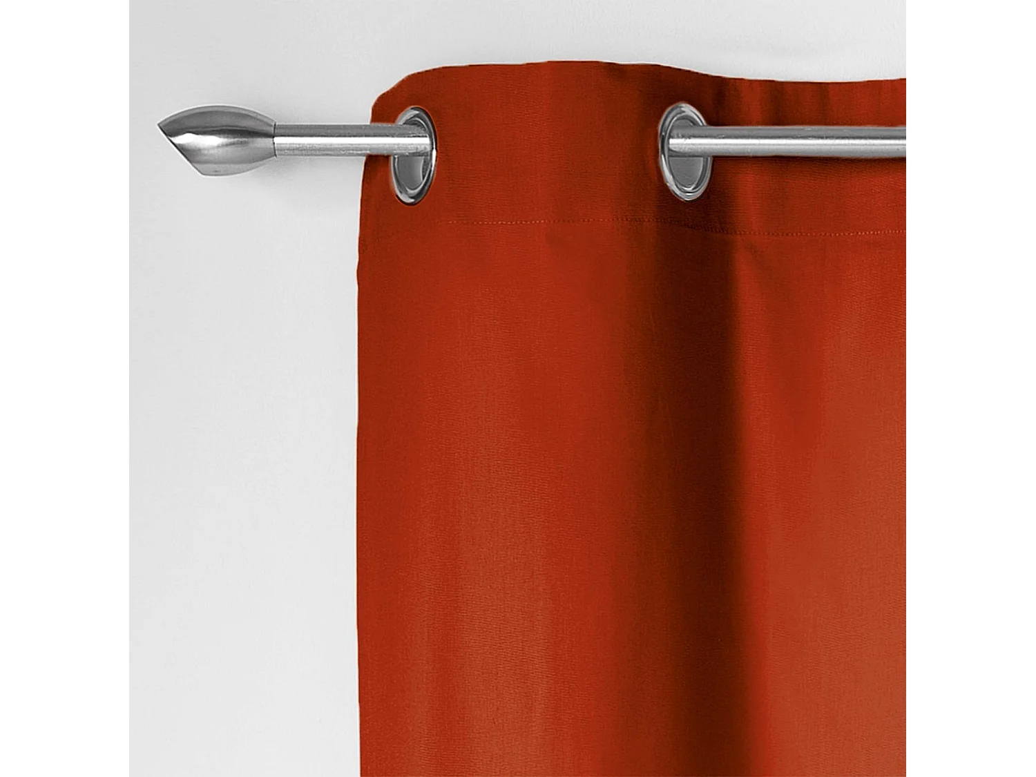 Rideau à Œillets "Panama" 140x240cm Terracotta